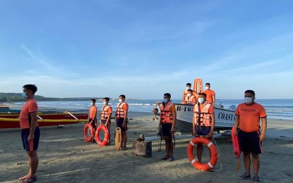 <p><strong>READY FOR DISPATCH</strong>. Personnel of the Philippine Coast Guard assemble in Ilocos Norte on Friday (Oct. 28, 2022) as Tropical Storm Paeng continues its path toward Luzon. The local governments of Ilocos Sur and Ilocos Norte governments urged residents to prepare for Paeng. <em>(Photo courtesy of the Coast Guard Station Ilocos Norte)</em></p>