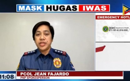 <p>PNP spokesperson Col. Jean Fajardo <em>(Screengrab from Laging Handa briefing)</em></p>