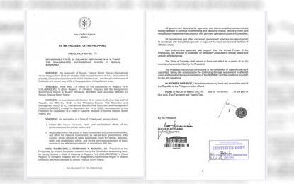<p>Proclamation 84 signed by President Ferdinand R. Marcos Jr. </p>