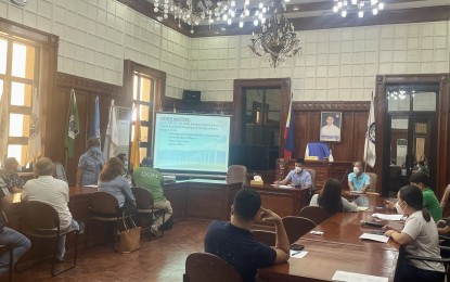 <p><strong>TELEMEDICINE</strong>. Ilocos Norte Governor Matthew Joseph Manotoc presides over the provincial health board meeting at the Sangguniang Panlalawigan on Wednesday (Nov. 2, 2022). One of the topics discussed was the use of telemedicine to reach underserved communities in the province. <em>(Photo by Leilanie Adriano)</em></p>
