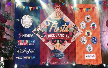 <p><strong>TOURISM FAIR</strong>. The Department of Tourism in Bicol (DOT-5) is holding its first tourism fair post-pandemic, at the Ayala Mall in Legazpi City from Nov. 5-6, 2022. The event dubbed 'Fiesta Bicolandia 2022' showcases the region's famous destinations, delicacies, and farm tourism. <em>(PNA photo by Connie Calipay)</em></p>