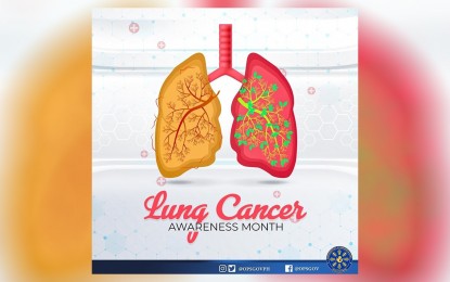 <p><strong>LUNG CANCER AWARENESS.</strong> The Office of the Press Secretary is joining the Department of Health in promoting efforts to maintain healthy lungs on Lung Cancer Awareness Month. Citing data from the DOH, the OPS said lung cancer is one of the most common types of cancer in the Philippines that caused the death of over 17,000 Filipinos in 2020. <em>(Infographic from OPS)</em></p>