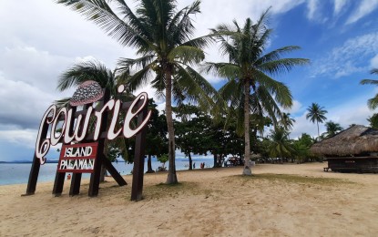 <p>Cowrie Island in Puerto Princesa City, Palawan <em>(PNA photo)</em></p>