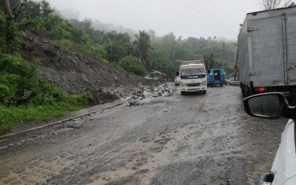 <p><strong>ROAD CONDITION</strong>. The mountainous road connecting the municipalities of Hamtic and San Joaquin in Antique province usually experiences landslides during heavy rain. San Remigio Municipal Mayor Margarito Mission on Monday (Nov 14, 2022) urged the Department of Public Works and Highways to finish the San Remigio - Leon road project which will serve as an alternate route during calamities. <em>(PNA photo by Annabel Consuelo J. Petinglay)</em></p>