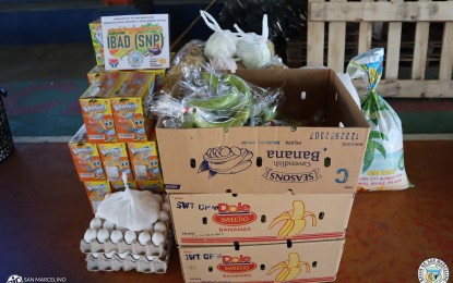 <p><strong>SUPPLEMENTARY FEEDING PROGRAM.</strong> Photo shows the food packs from the Department of Social Welfare and Development (DSWD) to be distributed to some 1,179 daycare pupils in San Marcelino town, Zambales province. The food pack distribution is under the DSWD's 60-day Supplementary Feeding Program to help improve and sustain the nutritional status of children. <em>(Photo courtesy of the municipal government of San Marcelino)</em></p>