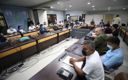 <p><strong>SPECIAL MEETING.</strong> The Infrastructure Development Committee of the Regional Development Council convenes for a special meeting in Iloilo City on Tuesday (Nov. 15, 2022). The National Commission on Indigenous Peoples gave the go-signal for the National Irrigation Administration to conduct a feasibility study on the Panay River Basin Integrated Development Project. <em>(Courtesy of Arnold Almacen/City Mayor’s Office)</em></p>