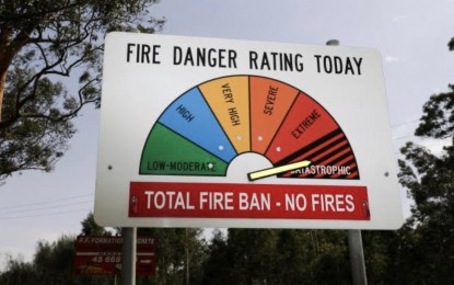 <p><strong>MITIGATING CALAMITY EFFECT. </strong>Fire danger warning systems like these (as featured in the RFS foyer) are erected outside every town in Australia and feature current local info. Australia has numerous emergency apps available to download, or just tune in to its local ABC radio for updates. <em>(PNA photo by Maritz Moaje) </em></p>