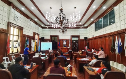 <p><strong>BUDGET HEARING</strong>. Members of the Ilocos Norte board deliberate on the proposed budget of the different departments of the provincial government on Tuesday (Nov. 15, 2022). Overall, the 2023 proposed budget has decreased to PHP2.1 billion from its PHP2.4 billion this year. <em>(Contributed)</em></p>