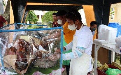 <p><strong>ROASTED PIG</strong>. Roasted pig is available at Lechon Avenue in the municipality of Tigbauan in Iloilo province starting on Wednesday (Nov. 16, 2022). The initiative aims to speed up the depopulation of swine amid the threat of African swine fever as well as popularize the town's lechon. <em>(Photo courtesy of Cultural Affairs and Tourism Office LGU Tigbauan)</em></p>