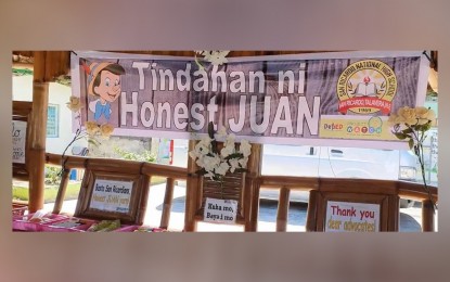 <p><strong>HONESTY STORE</strong>. Undated photo shows an honesty store put up at San Ricardo National High School in Talavera town, Nueva Ecija province. Patterned after the province of Batanes' Honesty Café, the unattended store aims to instill a culture of honesty and integrity among students.<em> (Contributed photo)</em></p>