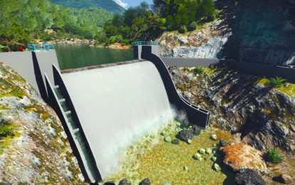 <p>Perspective of the PHP3.3 billion hydropower project to be established in Caraga, Davao Oriental<em>. (Photo courtesy of Davao Oriental PIO)</em></p>