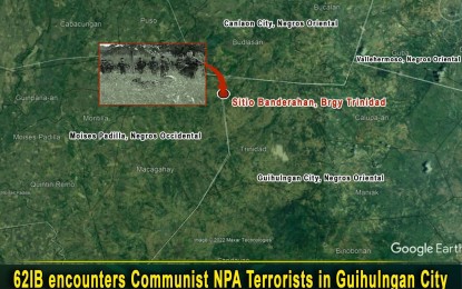 <p><strong>ARMED ENCOUNTER</strong>. A member of the Communist Party of the Philippines-New People's Army is killed during an encounter with government troops in Barangay Trinidad, Guihulngan City in Negros Oriental on Monday (Nov. 21, 2022). Soldiers recovered an M16 rifle from the encounter site.<em> (Photo courtesy of the Philippine Army)</em></p>