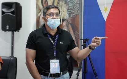 <p><strong>LAND FOR NEW HOUSING SITE</strong>. National Housing Authority (NHA) 8 (Eastern Visayas) manager Constancio Antiniero during the press conference on Tuesday (Nov. 22, 2022). The NHA identified at least 10 hectares of idle public lands in Catarman, Northern Samar as the site for a housing project. <em>(Photo from NHA)</em></p>