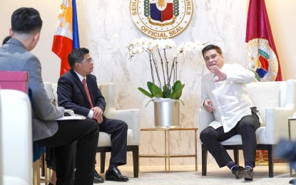 <p>Vietnamese Ambassador Hoang Huy Chung (left) and Senate President Juan Miguel Zubiri <em>(Courtesy of Sen. Zubiri Facebook)</em></p>