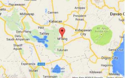 <p><em>(Google map of M’lang, North Cotabato) </em></p>