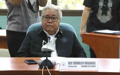 <p>Senior Citizens Party-list Rep. Rodolfo Ordanes <em>(Photo courtesy of House Press and Public Affairs Bureau) </em></p>