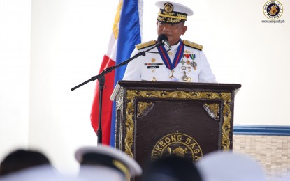<p>Philippine Navy (PN) flag officer in command Rear Adm. Toribio Adaci Jr. <em>(Photo courtesy of Philippine Navy)</em></p>