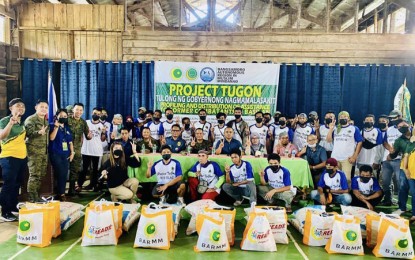 <p><strong>PROJECT TUGON</strong>. The Bangsmoro Autonomous Region in Muslim Mindanao launches on Wednesday (Nov. 23, 2022) in Basilan province the <em>Tulong ng Gobyernong Nagmamalasakit</em> (TUGON) program, which aims to facilitate the mainstreaming of former Abu Sayyaf Group (ASG) members. In a statement Friday, the Joint Task Force (JTF)-Basilan said 39 former members benefitted from the TUGON program, the launching of which was held at the headquarters of the 64th Infantry Battalion in Sumisip, Basilan province. <em>(Photo courtesy of JTF-Basilan)</em> </p>