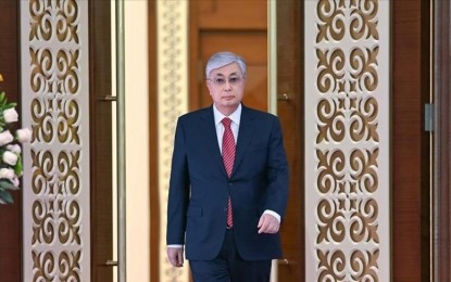 <p>NEW PRESIDENT.  Kassym-Jomart Tokayev is the new President of Kazakhstan.  He was sworn in at the Palace of Independence Saturday (Nov. 26, 2022). <em>(Anadolu)</em></p>