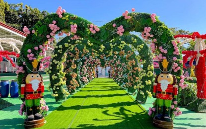 <p><strong>CHRISTMAS VILLAGE</strong>. The Christmas village in Calasiao town, Pangasinan showcases the Dubai Miracle Garden-inspired display. It was opened to the public on Nov. 28 and will run until February next year. <em>(Photo courtesy of Mayor Mamilyn Agustin Caramat's Facebook page)</em></p>