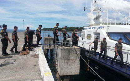 <p><strong>CLOSED FISHING.</strong> The Bureau of Fisheries and Aquatic Resources-Zamboanga Peninsula deploys two monitoring vessels to implement the three-month closed season for the conservation of sardines in Sibuguey Bay, Basilan Strait, and the East of Sulu Sea. The closed season for the conservation of sardines takes effect Thursday (Dec. 1, 2022) and ends on March 1, 2023.<em> (PNA photo by Teofilo P. Garcia Jr.)</em></p>