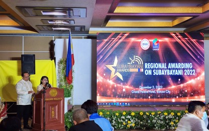 <p><strong>RECOGNITION.</strong> The Department of the Interior and Local Government in the Caraga Region (DILG-13) leads the SubayBAYANI awards on Friday (Dec. 2, 2022) in Butuan City. The SubayBAYANI recognizes local government units that have shown excellence in the implementation of all DILG-monitored programs in the region. <em>(Photo courtesy of PIA-13)</em></p>