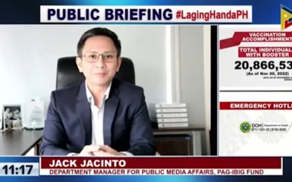 <p>Pag-IBIG Department Manager for Public Media Affairs Jack Jacinto <em>(Screengrab from PTV)</em></p>