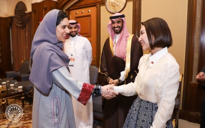 <p>Tourism chief Christina Garcia Frasco and Saudi Vice Minister of Tourism Princess Haifa Al Saud in Riyadh on Nov. 28. <em>(Photo courtesy of DOT)</em></p>