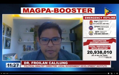 <p>Political analyst Froilan Calilung <em>(File photo) </em></p>