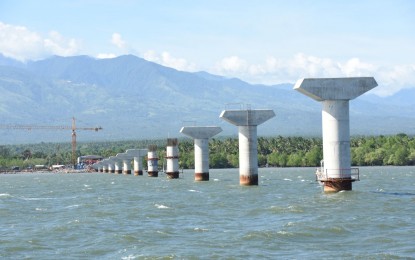 <p><strong>MULTI-BILLION BRIDGE.</strong> The Panguil Bay Bridge project, the longest sea-crossing bridge in Northern Mindanao, is now 61 percent complete, the Department of Public Works and Highways says Thursday (Dec. 8, 2022). The bridge will reduce the travel time between Tangub City in Misamis Occidental and Tubod town in Lanao del Norte from two hours to just seven minutes. <em>(Photo courtesy of DPWH)</em></p>