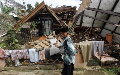 Another strong quake hits Indonesia