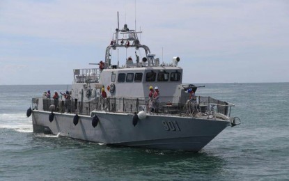 <p><strong>MISSILE CAPABLE.</strong> The Philippine Navy deploys one of its two newly acquired missile-capable patrol gunboats to the area of responsibility of the Naval Forces Western Mindanao (NFWM), boosting the capability of the NFWM in its campaign against cross-border terrorism and kidnapping. The new gunboat, BRP-Nestor Acero, arrived Thursday (Dec. 8, 2022) at the Naval Station Romulo Espaldon which houses the NFWM headquarters in Zamboanga City.<em> (Photo courtesy of NFWM)</em></p>