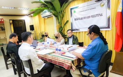 <p><strong>MEETING.</strong> Members of the Bangsamoro Board of Investments convene to approve the PHP75-million expansion of the Kaltimex Rural Energy Corp. during a meeting at the Bangsamoro Government Center in Cotabato City on Friday (Dec. 9, 2022). The off-grid diesel power plant in Bongao, Tawi-Tawi will supply electricity to the Tawi-Tawi Electric Cooperative. <em>(Courtesy of BBOI-BARMM Facebook)</em></p>