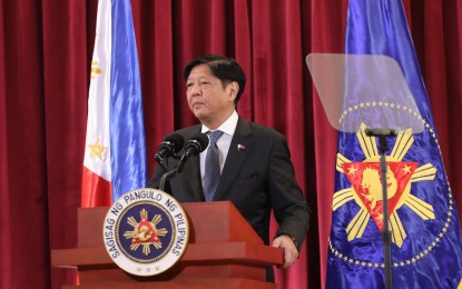 <p><strong>SUCCESSFUL TRIP</strong>. President Ferdinand R. Marcos Jr. arrives at Villamor Air Base in Pasay City on Thursday night (Dec. 15, 2022). Marcos described his three-day participation in the Association of Southeast Asian Nations-European Union Commemorative Summits in Brussels, Belgium a “successful trip” after securing PHP9.8-billion investment pledges <em>(PNA photo by Rey S. Baniquet)</em></p>