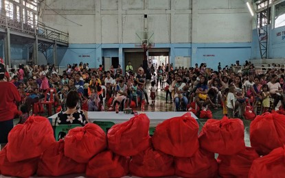 <p><strong>NUTRITION PROGRAM.</strong> The city government of Bislig in Surigao del Sur is implementing its annual Nutri-Give-a-Gift program that aims to provide nutritious food to identified malnourished children. A total of 200 children from seven barangays in the city will benefit from this year’s gift-giving,  which started on Wednesday (Dec. 14, 2022).<em> (Photo courtesy of Bislig CIO)</em></p>