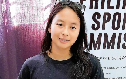 <p>Swimmer Aubrey Tom of Cainta, Rizal <em>(Photo courtesy of PSC)</em></p>