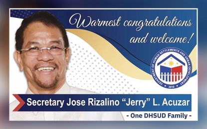<p>DHSUD Secretary Jose Rizalino Acuzar </p>