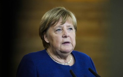 <p>Former German chancellor Angela Merkel</p>