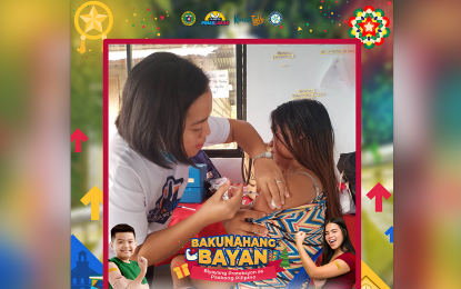 <p><strong>HIGH VAX RATE.</strong> Four provinces in the Caraga Region have attained more than 100 vaccination rates among children aged 12 to 17 as of Dec. 26, the Department of Health in the Caraga Region reports. Photo shows a vaccination activity during the Bakunahang Bayan in Caraga Region on Dec. 9, 2022. <em>(Photo courtesy of DOH-13)</em></p>