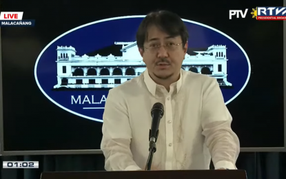 <p><strong>CHINA VISIT.</strong> Department of Foreign Affairs (DFA) Assistant Secretary for Asian and Pacific Affairs Nathaniel Imperial holds a press briefing in Malacañang on Thursday (Dec. 29, 2022). He said 10 to 14 bilateral agreements are expected to be signed between Philippines and China during the state visit of President Ferdinand R. Marcos Jr. to Beijing from Jan. 3 to 5, 2023. <em>(Screengrab from RTVM)</em></p>