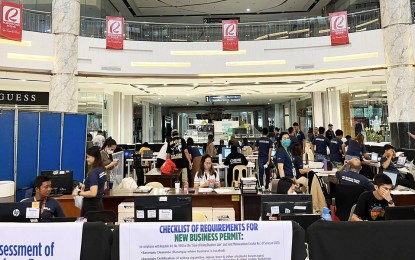 <p> </p>
<p><strong>RENEWAL OF PERMITS</strong>. The city government of Butuan formally opens the Business One-Stop-Shop (BOSS) on Monday (Jan. 2, 2023) at the Robinsons Place to facilitate the renewal and application for new business permits. The BOSS will run until Jan. 31.<em> (Photo courtesy of Butuan CIO)</em></p>
<p> </p>
<p> </p>