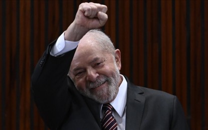 <p><strong>OLE, OLE LULA </strong>Luiz Inacio Lula Da Silva was sworn in a Brazil's president on Sunday (Jan.1, 2023).  Lula defeated former President Jair Bolsonaro during a tight race in October last year.  <em>(Anadolu)</em></p>