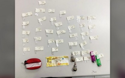 <p><strong>DRUG HAUL</strong>. The shabu and other pieces of evidence confiscated during an anti-illegal drug operation that resulted in the dismantling of a drug den in the City of San Jose del Monte, Bulacan province on Tuesday (Jan. 3, 2023). The operation also led to the arrest of 12 drug suspects.<em> (Photo courtesy of Bulacan Police Provincial Office)</em></p>