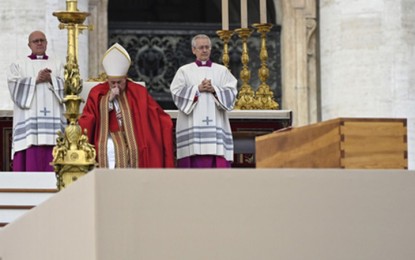 Pope Francis presides over Benedict XVI's funeral