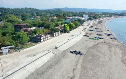 <p><strong>PROTECTION</strong>. The 155-linear meter seawall structure at San Juan town, La Union which is known as the Surfing Capital of Northern Luzon. It aims to protect residents from high waves during the rainy season. <em>(Photo courtesy of DPWH Ilocos regional office)</em></p>