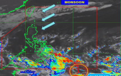 <p>Screengrab from PAGASA-DOST </p>