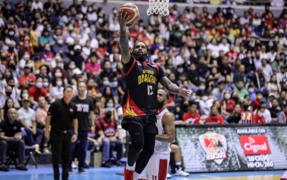 <p><strong>HE'S BACK</strong>. Myles Powell sacrificed aggravating his foot injury to keep Bay Area alive in the PBA Commissioner's Cup Finals. <em>(Photo courtesy of PBA) </em></p>