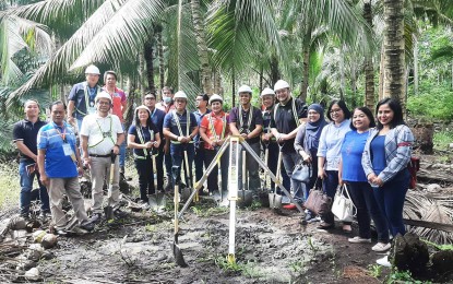 <p><strong>HATCHERY PROJECT.</strong> The groundbreaking signals the start of the construction of the PHP25.6-million multi-species hatchery project is held in Barangay Ata-atahon, Nasipit, Agusan del Norte on Tuesday (Jan. 17, 2023). The Bureau of Fisheries and Aquatic Resources in the Caraga Region said the project is seen to produce 25 million fries of different fish species to benefit the fisherfolk in the region.<em> (Photo courtesy of Rep. Corvera Congressional Office)</em></p>
