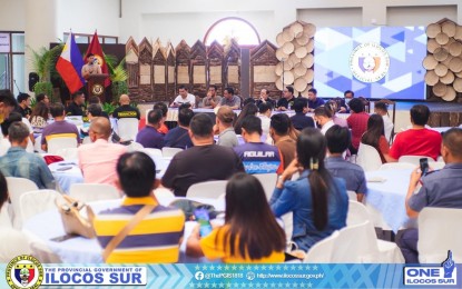 <p><strong>ILOCOS FESTIVAL</strong>. Ilocos Sur Governor Jerry Singson presides over a meeting in preparation for the Kannawidan Festival on Wednesday (Jan. 18, 2023). Various committees were created to spearhead the different activities during the festival. <em>(Photo courtesy of the Provincial Government of Ilocos Sur)</em></p>