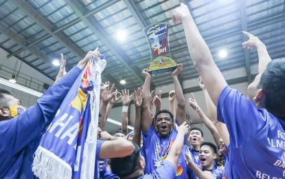 <p><strong>DEFENDING CHAMP.</strong> National University will start its title-retention bid in the Spikers’ Turf Open Conference against Vanguard at Paco Arena in Manila on Wednesday (Jan. 25, 2023). NU dethroned Cignal HD in October last year.<em> (Courtesy of Spikers’ Turf)</em></p>